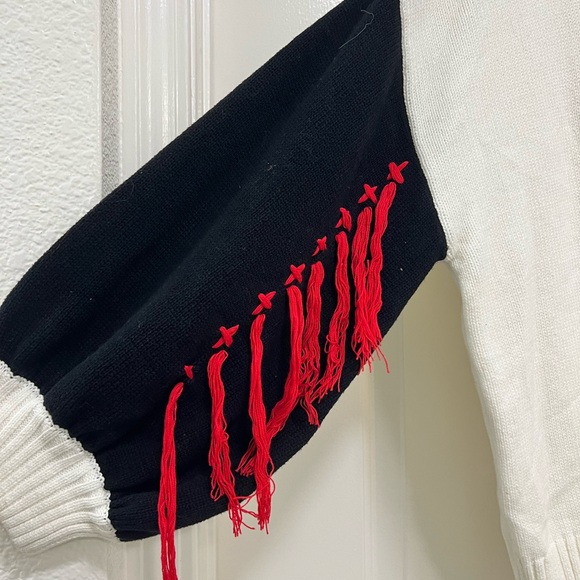 NWT Bloomingdales Oversized Stitched Cable Knit Turtleneck Sweater - Picture 8 of 8